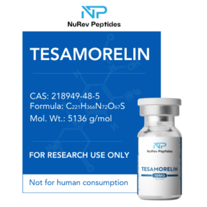 Tesamorelin 10MG research peptide vial
